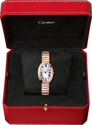 Baignoire watch, small model Small model, quartz movement, rose gold