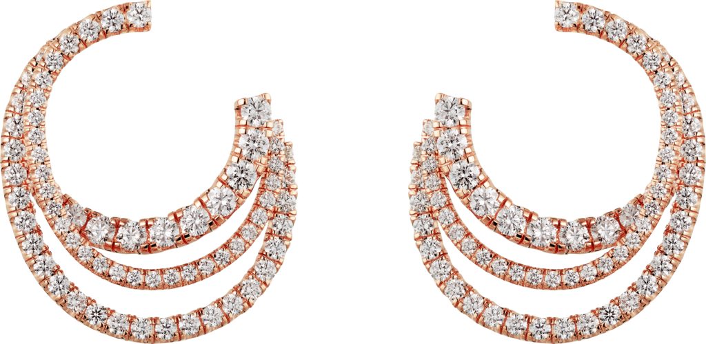 Etincelle de Cartier earringsRose gold, diamonds