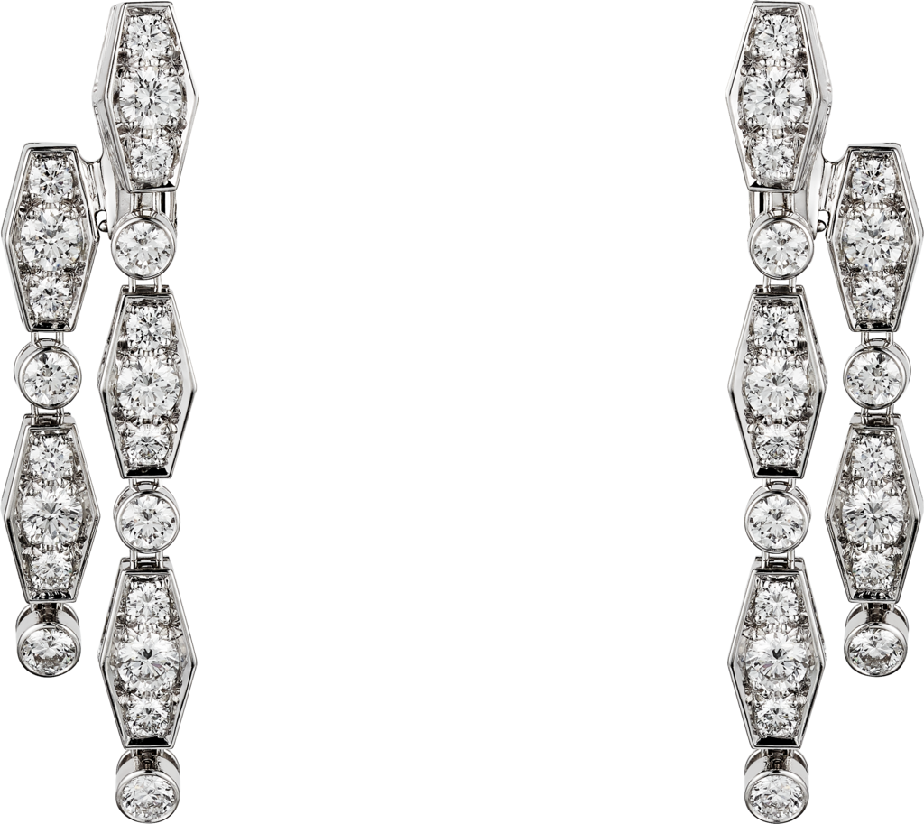 Pluie de Cartier earringsWhite gold, diamonds