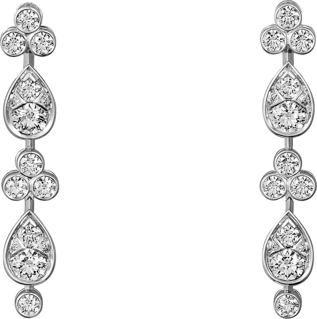 Pluie de Cartier earringsWhite gold, diamonds