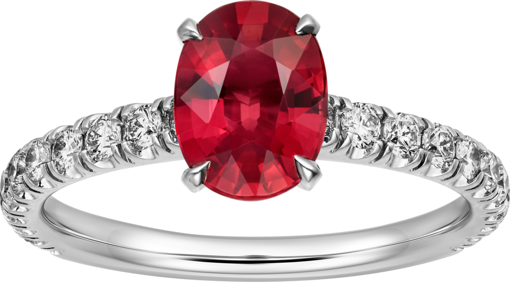 Solitaire 1895Platinum, rubies, diamond