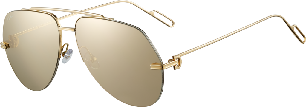 Première de Cartier precious sunglassesYellow gold, Première de Cartier motif