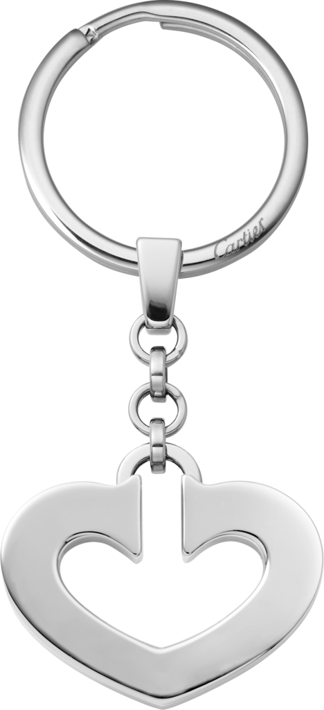 cartier heart keyring