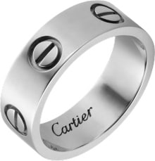 cartier white gold love ring