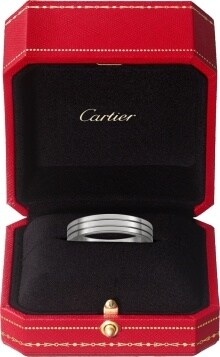 cartier trinity ring with engagement ring
