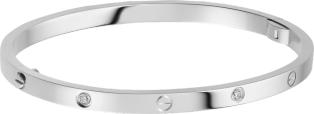 <span class='lovefont'>A </span> bracelet, small model, 6 diamonds White gold, diamonds