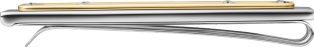 Santos de Cartier money clip Stainless steel, gold-finish metal