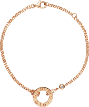 <span class='lovefont'>A </span> bracelet Rose gold, diamonds