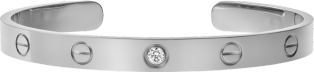 <span class='lovefont'>A </span> bracelet, 1 diamond White gold, diamond