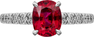 Solitaire 1895 Platinum, rubies, diamond