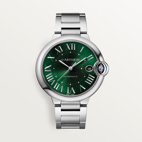 Ballon Bleu de Cartier watch 40 mm, automatic mechanical movement, steel