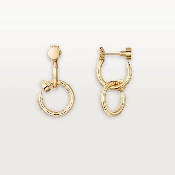 Juste un Clou earrings, double Yellow gold