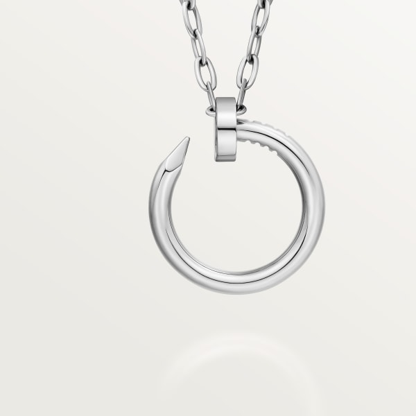 Juste un Clou long necklace, transformable, extra-large model White gold
