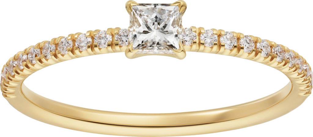 Etincelle de Cartier戒指黄金，钻石
