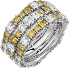 Lignes Essentielles ring White gold, diamond