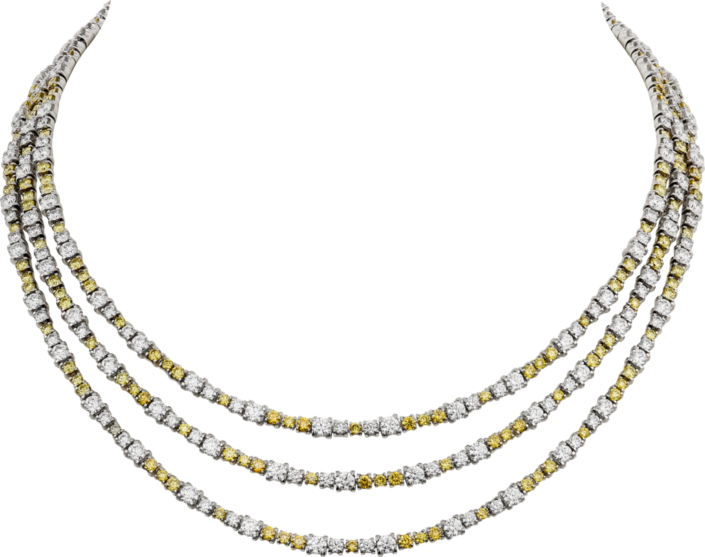 Essential Lines necklaceWhite gold, diamond