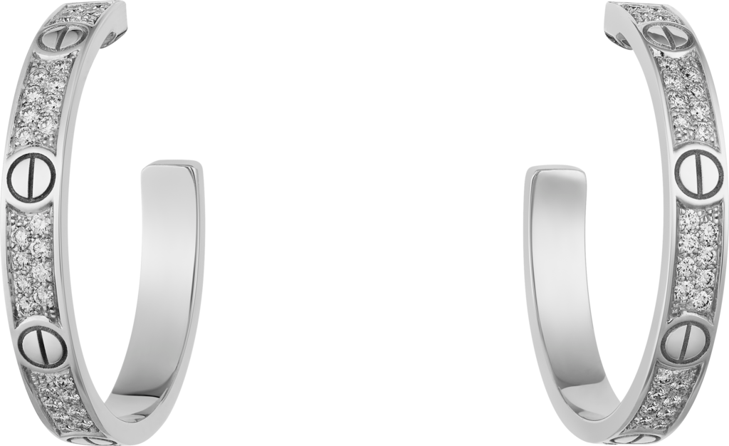 cartier earrings silver