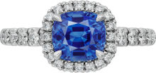 Cartier Destinée戒指，镶嵌彩色宝石 铂金，蓝宝石，钻石