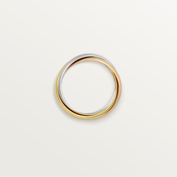 Trinity ring, classic White gold, yellow gold, rose gold