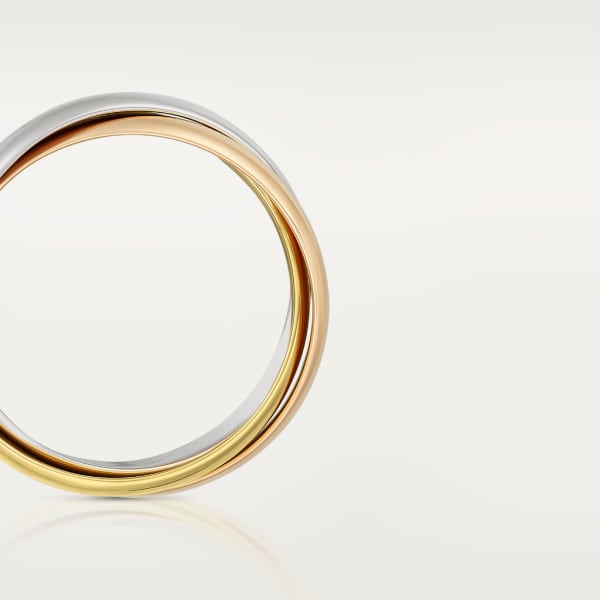 Trinity ring, classic White gold, yellow gold, rose gold