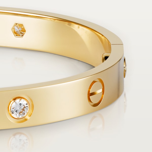 Love bracelet, 4 diamonds Yellow gold, diamonds