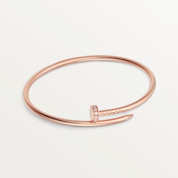 Juste un Clou bracelet, small model Rose gold, diamonds