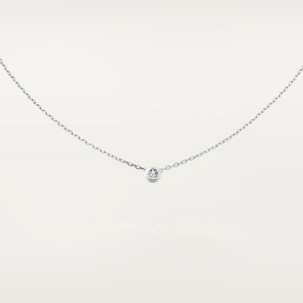 Cartier d'Amour 项链，大号款 白金，钻石