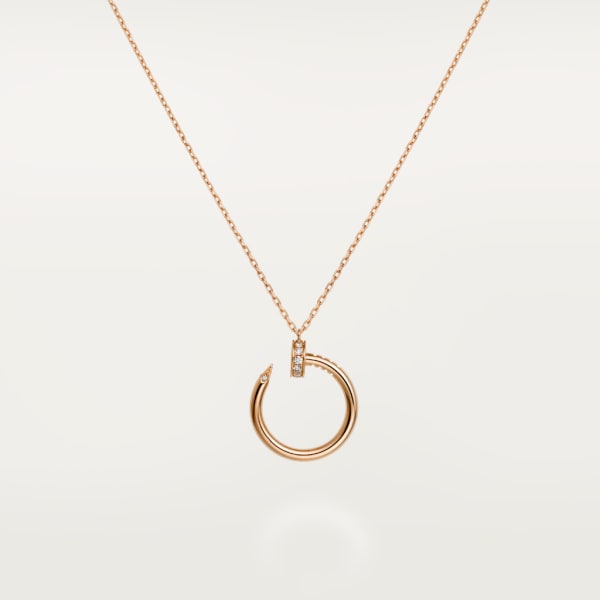 Juste un Clou necklace Rose gold, diamonds.