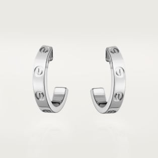 Cartier silver hoop best sale earrings