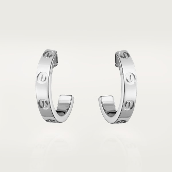 Love earrings White gold