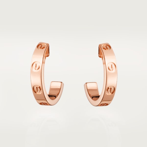 Love earrings Rose gold