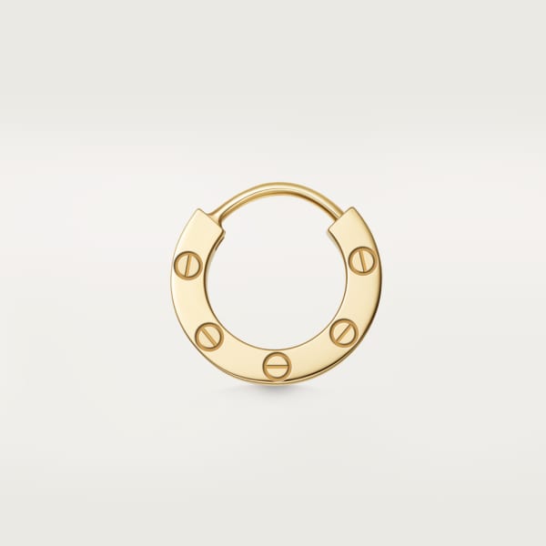 Love single earring Yellow gold