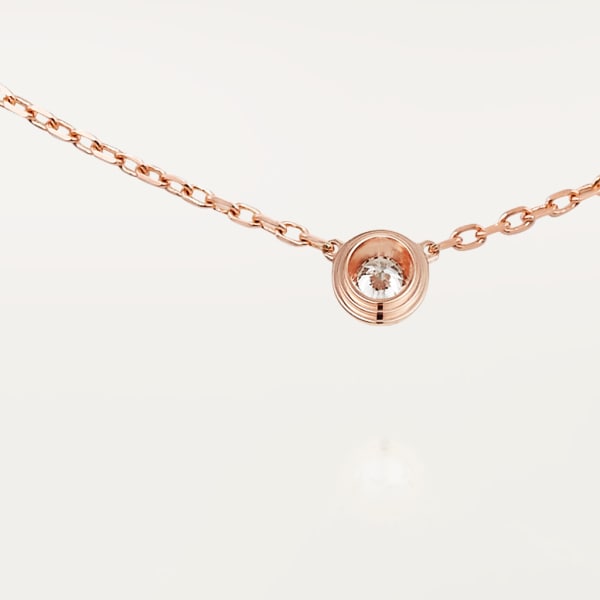 Cartier d'Amour necklace, small model Rose gold, diamond