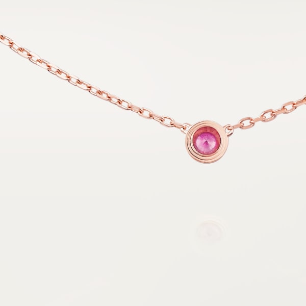 Cartier d'Amour necklace Rose gold, pink sapphire