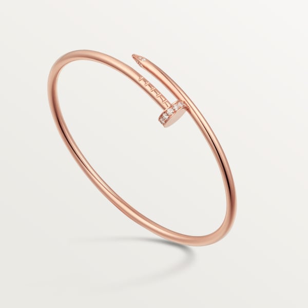 Juste un Clou bracelet, small model Rose gold, diamonds