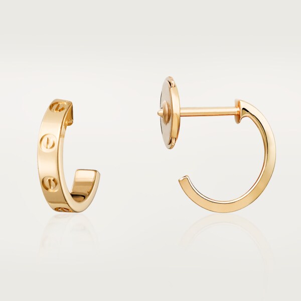 Love earrings Yellow gold