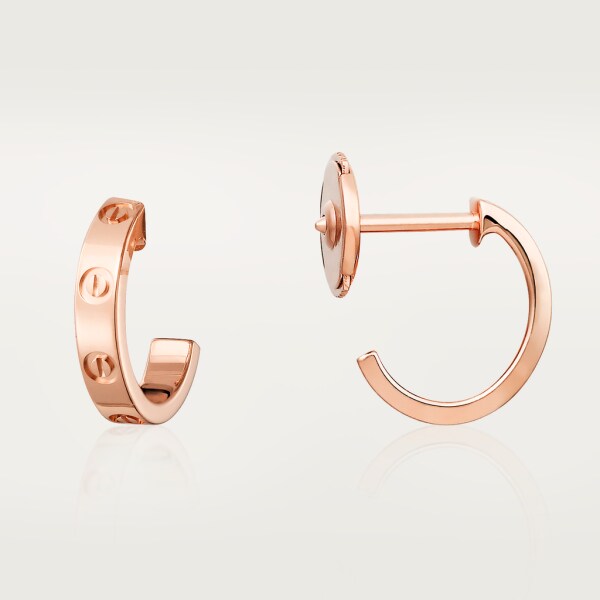 Love earrings Rose gold