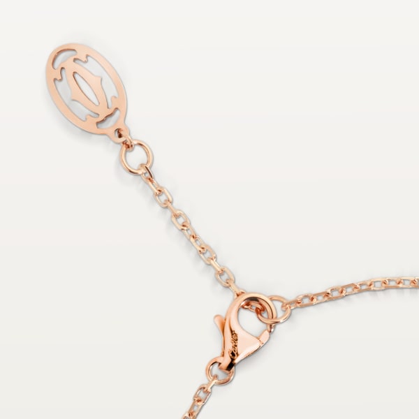 Cartier d'Amour手链 玫瑰金，粉色蓝宝石