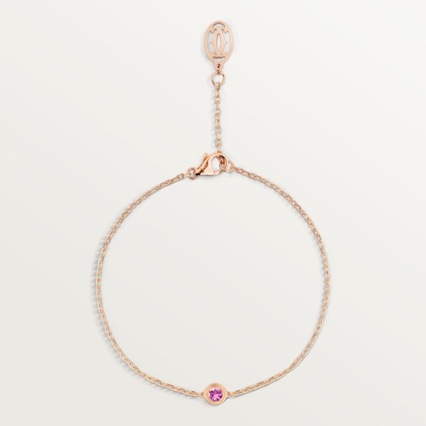 Cartier d'Amour bracelet Rose gold, pink sapphire