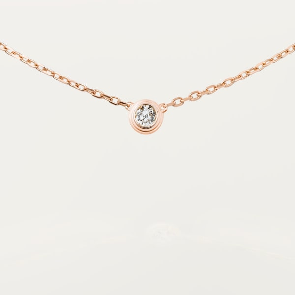 Cartier d'Amour necklace, large model Rose gold, diamond