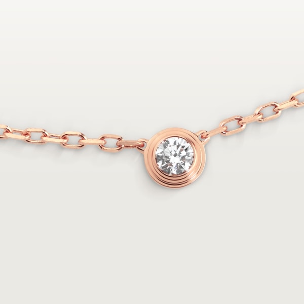 Cartier d'Amour necklace, small model Rose gold, diamond