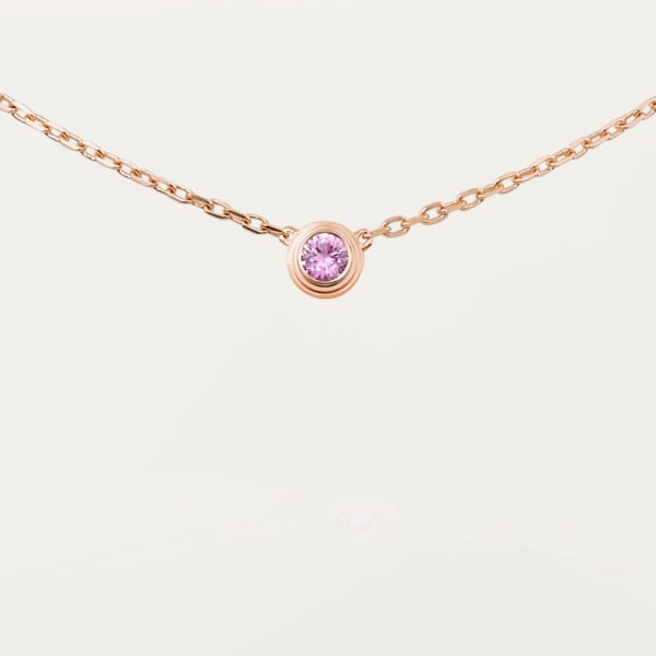 Cartier d'Amour necklace Rose gold, pink sapphire