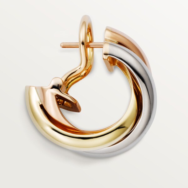 Trinity earrings White gold, yellow gold, rose gold