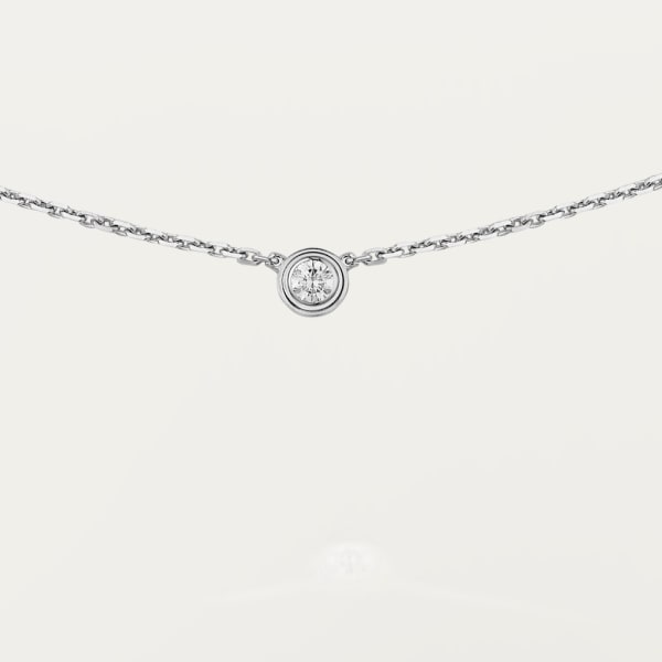 Cartier d'Amour necklace XS White gold, diamond