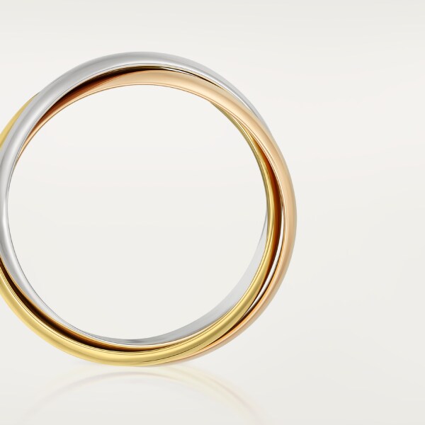 Trinity ring, small model White gold, yellow gold, rose gold