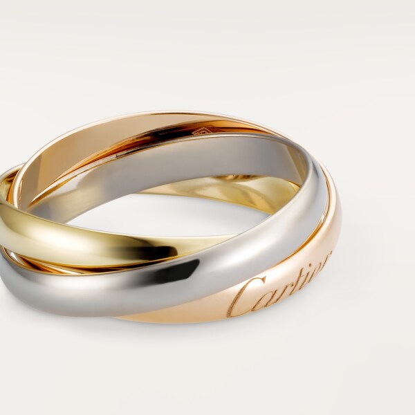 Trinity ring, small model White gold, yellow gold, rose gold