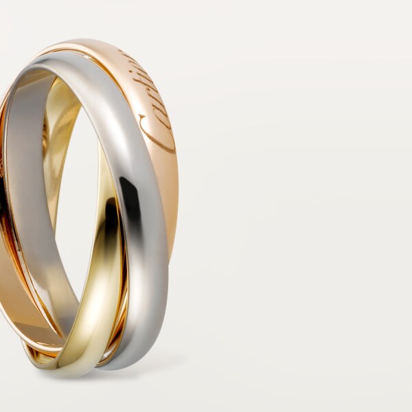 Trinity ring, small model White gold, yellow gold, rose gold