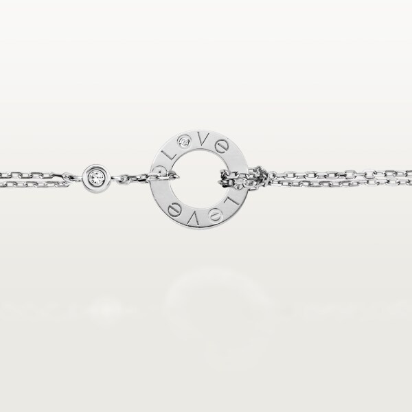 Love bracelet White gold, diamonds