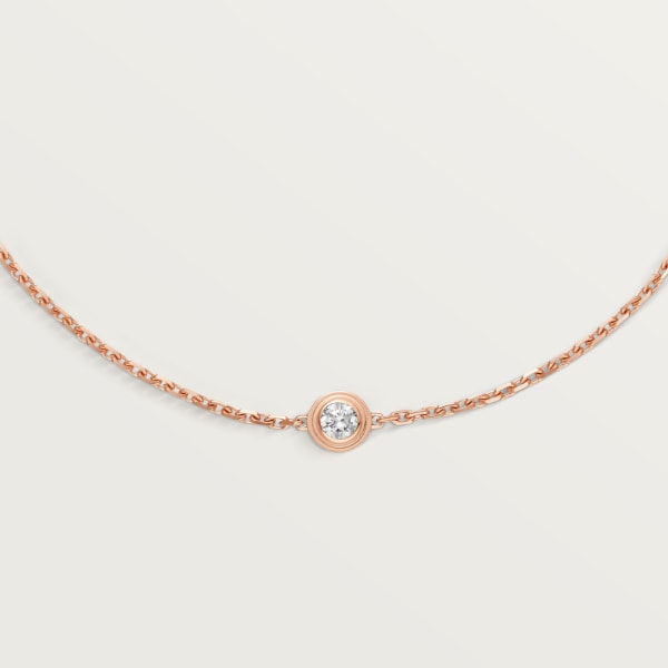 Cartier d'Amour 手链，小号款 玫瑰金，钻石
