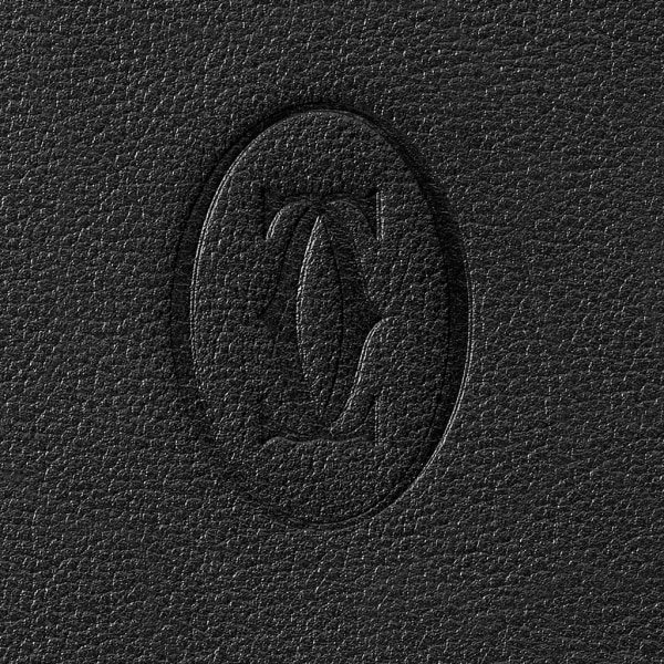 Multiple Wallet, Must de Cartier Black calfskin, stainless steel finish